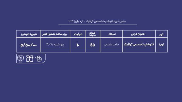 آموزش فوتوشاپ تخصصی گرافیک