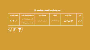 دوره آموزش گچبری مدرن جهاد دانشگاهی واحد هنر